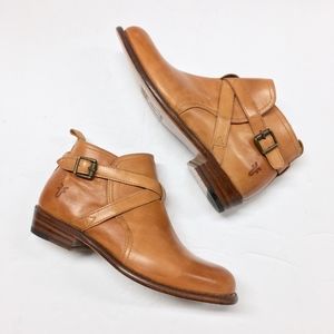 FRYE Dorado Cognac Leather Ankle Boot